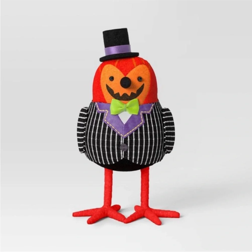 Target Hyde & EEK! Halloween Jack O Lantern Felt Fabric Bird “Gourdon”